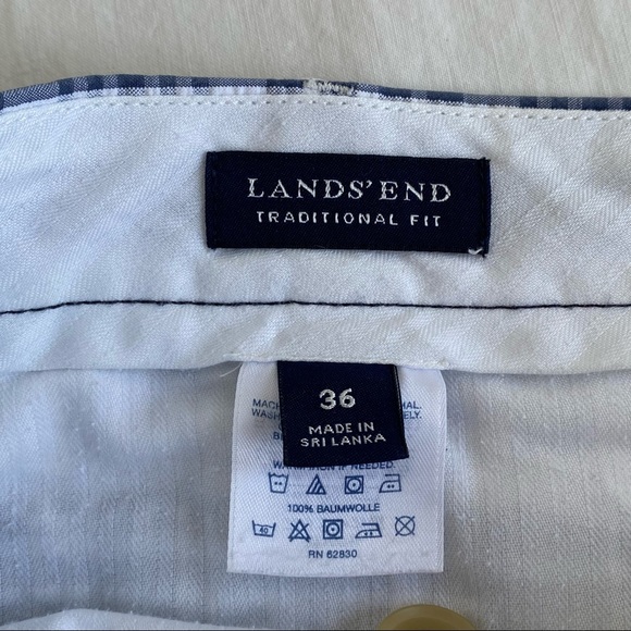 Land's End Plaid Seersucker Shorts - Picture 6 of 9